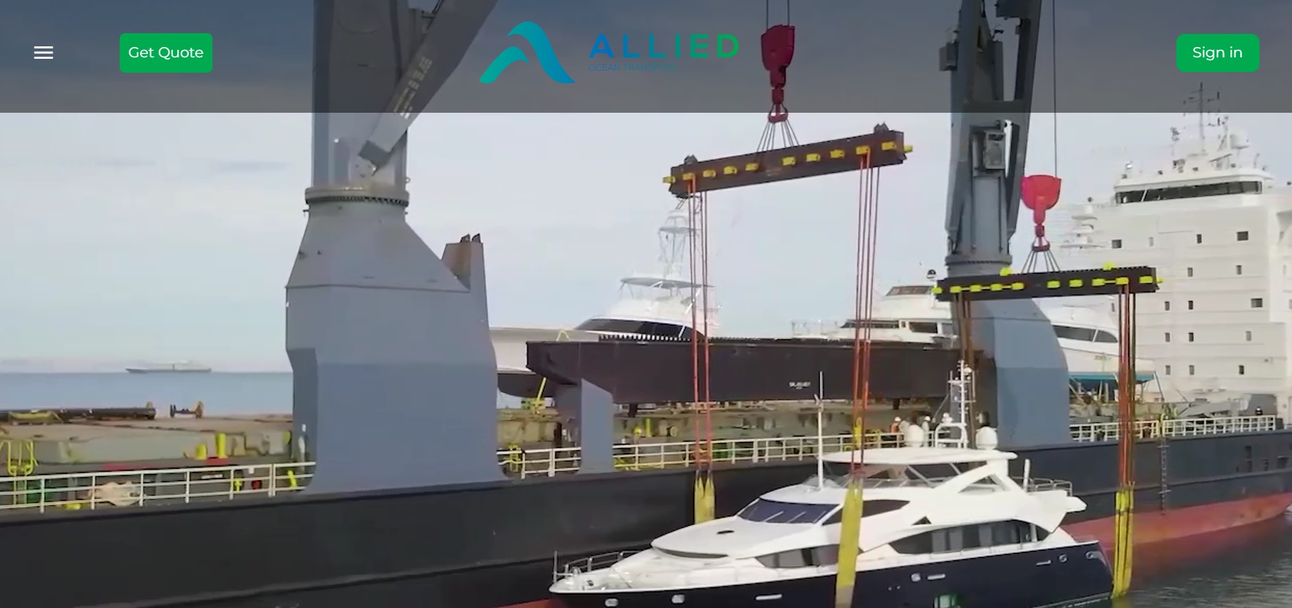 Allied yachts - yacht transportation