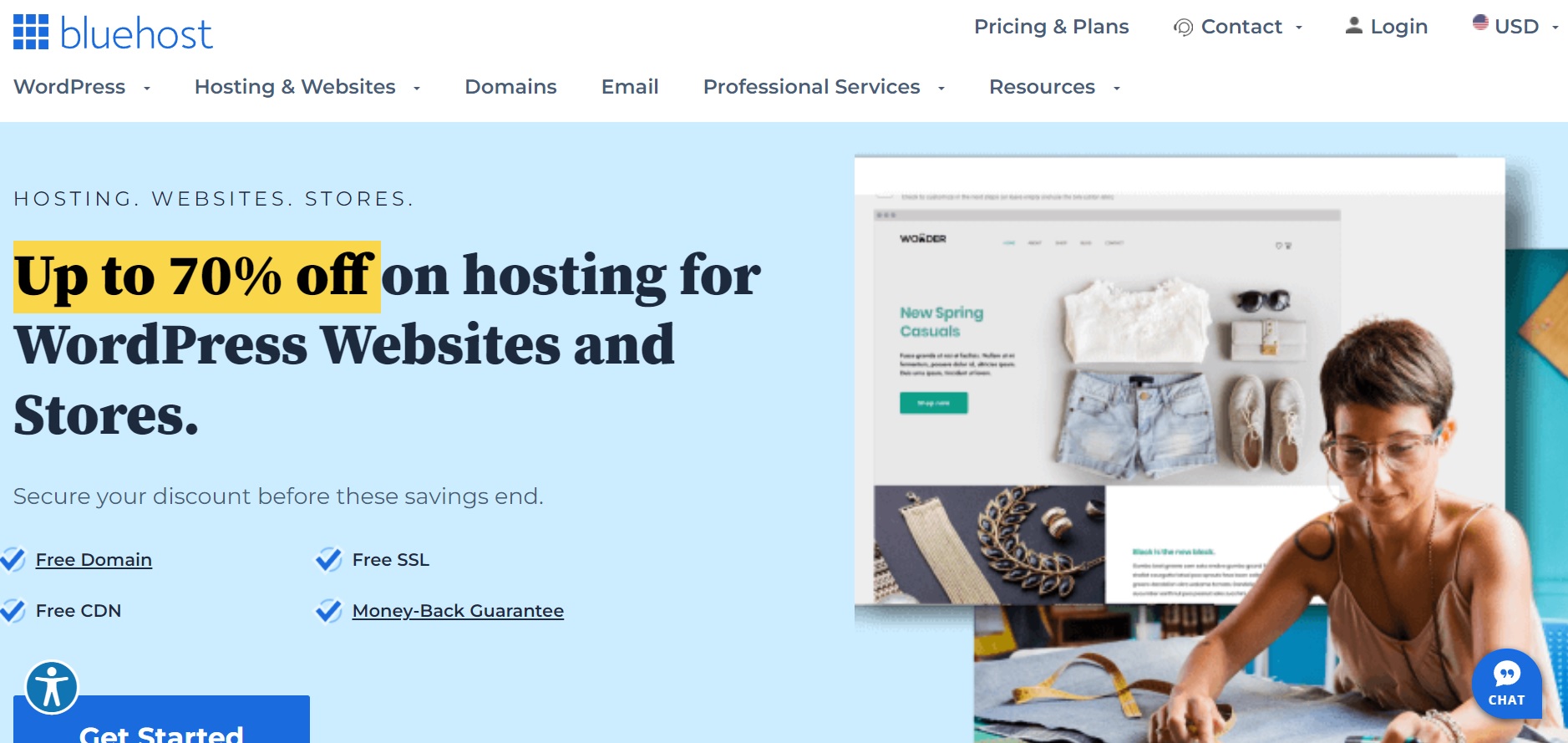 Bluehost website hosting provider
