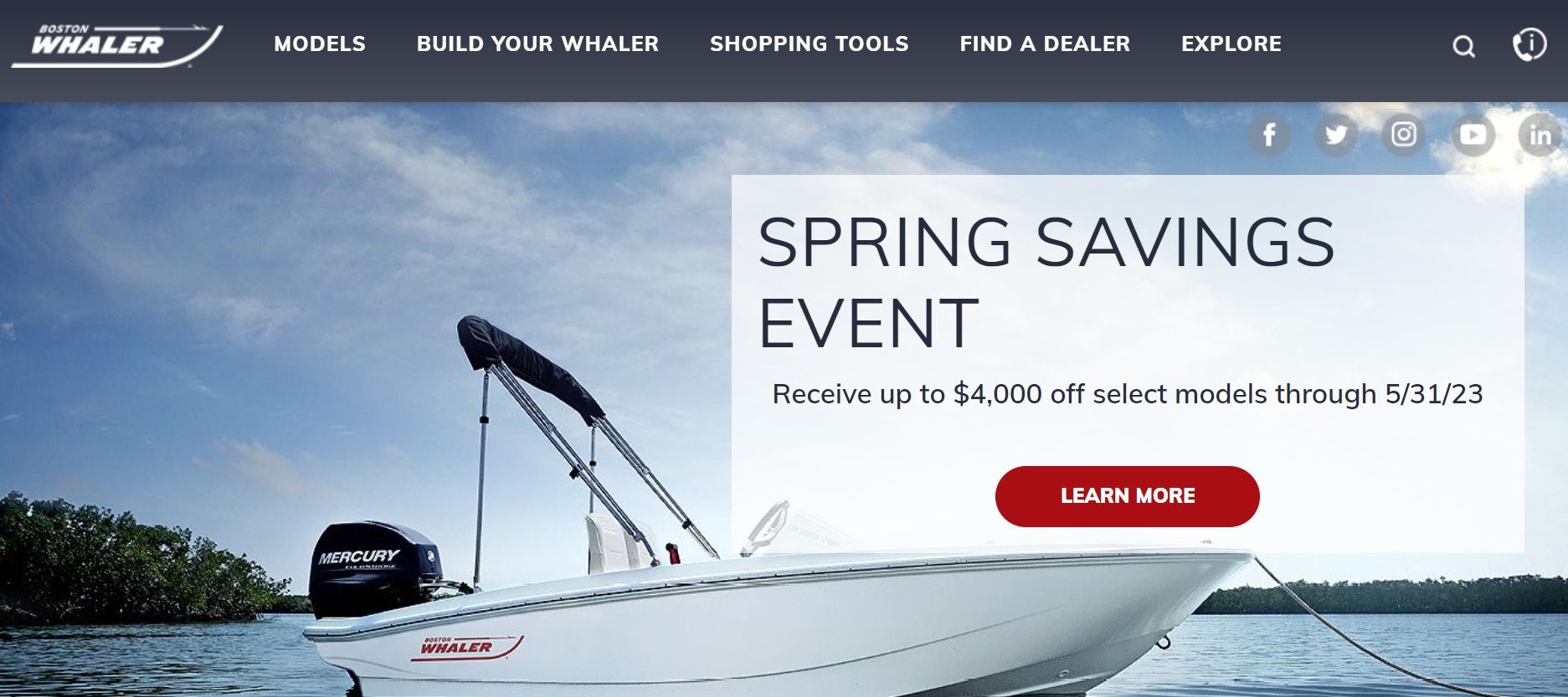 Well-Designed Website for Boat Manufacturers