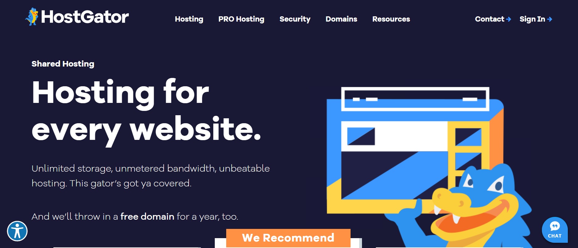 HostGator - website hosting provider