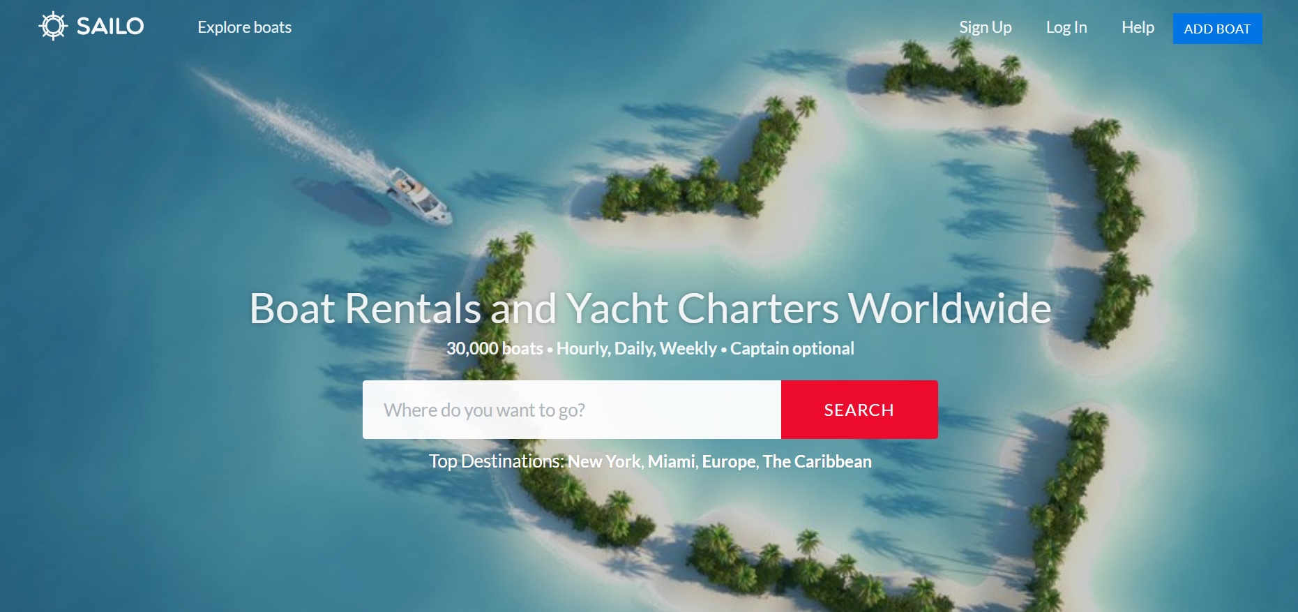 Boat Rental Website's Visibility - Sailo