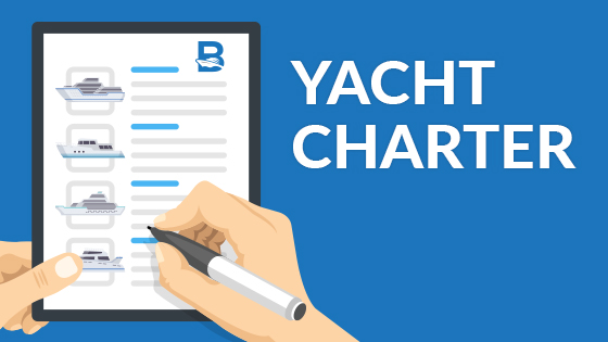 yacht charter illustration for lead generation